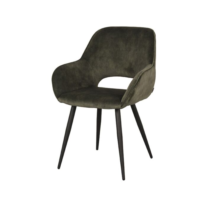 LABEL51 Eetkamerstoel Fer - Hunter - Velours