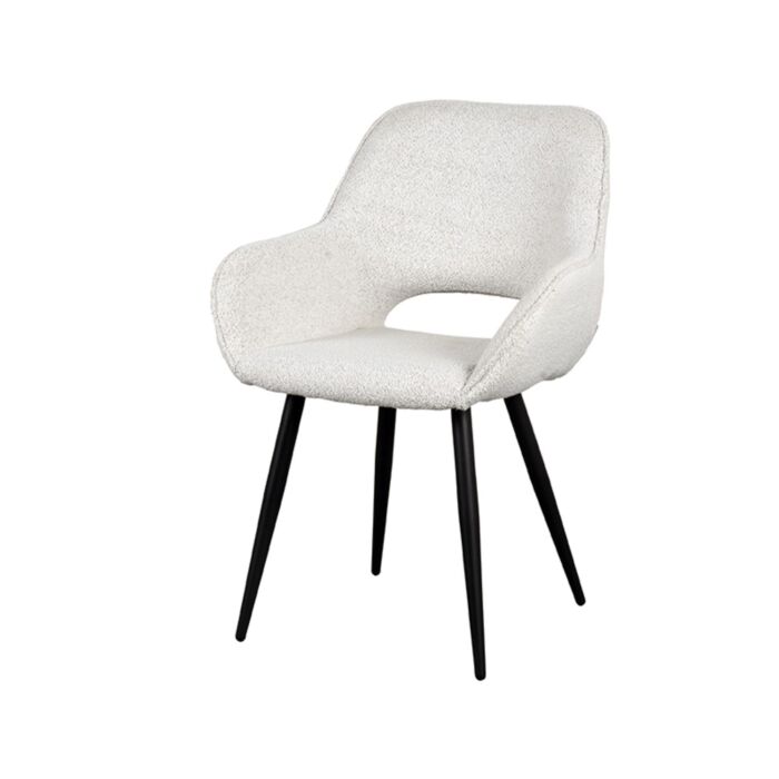 Eetkamerstoel Fer Wit Boucle