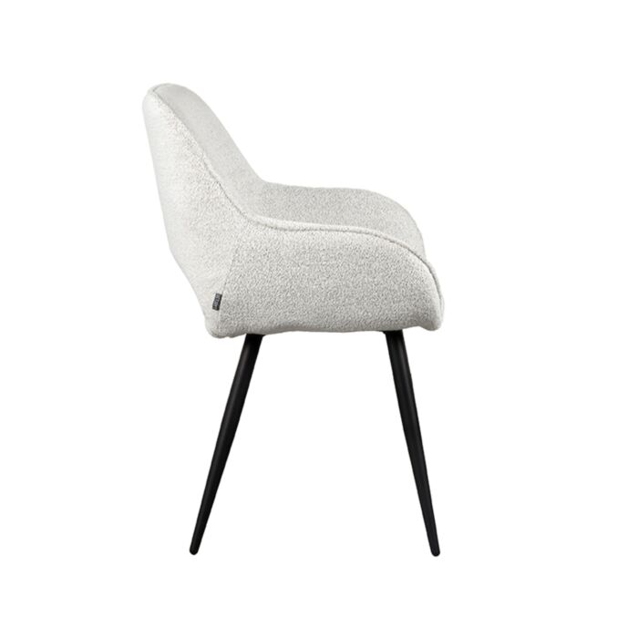 Eetkamerstoel Fer Wit Boucle