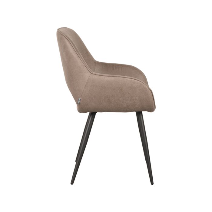Eetkamerstoel Fer Taupe Micro Suede