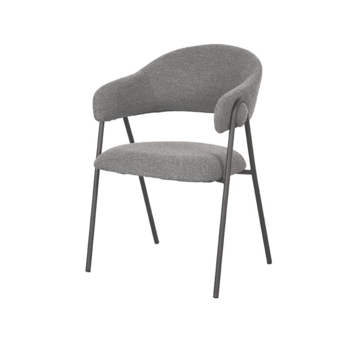 Eetkamerstoel Lowen Grijs Boucle
