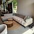 Hoekbank Velours Taupe